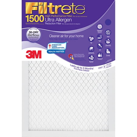 23.5x23.5x1 Filtrete Ultra Allergen Air Filter (23.1x23.1x.875 - Actual Size)