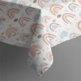 thumbnail image 2 of Boho Bohemia Rainbow Rectangle Tablecloth 60"x120",Waterproof Polyester Rectangle Table Cloth, Wipeable Spillproof Polyester Tablecloth for Dining, Camping, Indoor and Outdoor, 2 of 6