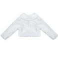 thumbnail image 6 of Kaerm Girls Faux Fur Long Sleeve Winter Coat Wedding Bridal Party Dress Jacket White 8-9, 6 of 9
