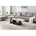 thumbnail image 4 of NEW Modern Nesting Coffee Table Set of 2 End Table for Living Room, Oval and Round Table Set, 4 of 10