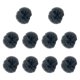 thumbnail image 1 of Juego de 10 protectores de micrófono con cancelación de ruido y protección contra el viento para micrófonos peludos Gris oscuro, 1 of 9