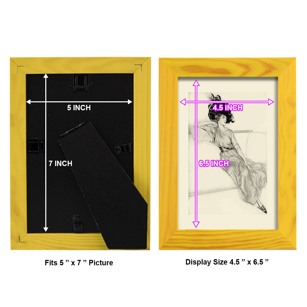 Feather Hat I -Framed Print w/glass-Sunflower Yellow