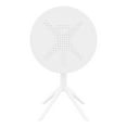 thumbnail image 4 of Compamia Sky 24 inch Round Folding Table in White finish, 4 of 8