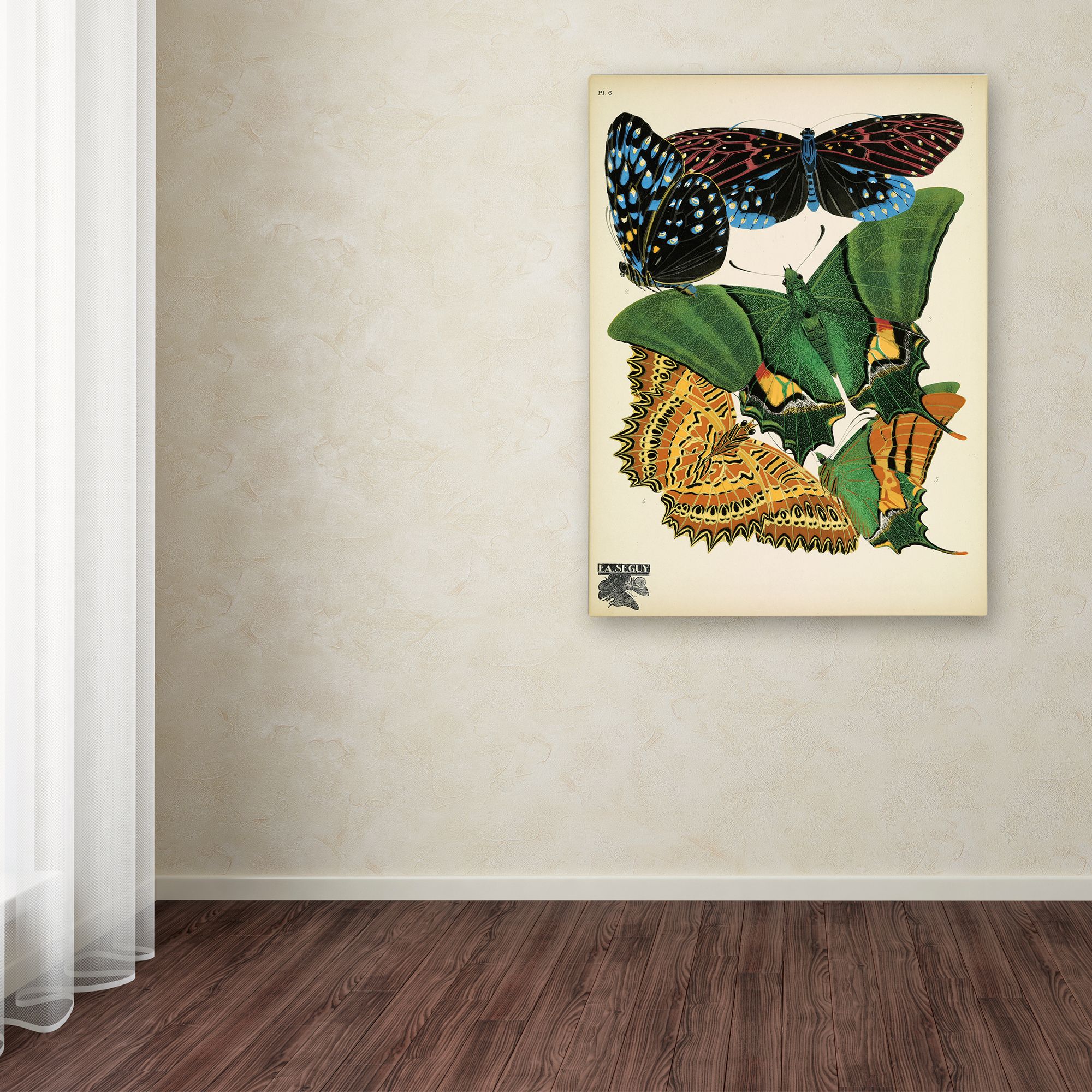 Vintage Apple Collection 'Papillons 6' Canvas Art