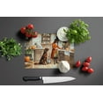 thumbnail image 3 of Carolines Treasures DAC1780LCB 15 x 12 in. Unisex Irish Setter Fall Kitchen Pumpkins Glass Cutting Board - Large, 3 of 5