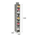 thumbnail image 2 of Hanging Clothes Dividers Large Capacity Clothes Storage Bag for Closets Wardrobes Shelves  Gray Uncovered, 2 of 7