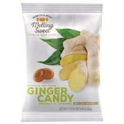 Melting Sweet Premium Individually Wrapped Ginger Hard Candy, 4.4 oz bag