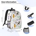 thumbnail image 5 of Rateoe Colorful Poodle Dog Pattern Student Backpack Water-resistant Backpack 15-inch Laptop Backpack Lightweight Adjustable School Backpack, 5 of 6