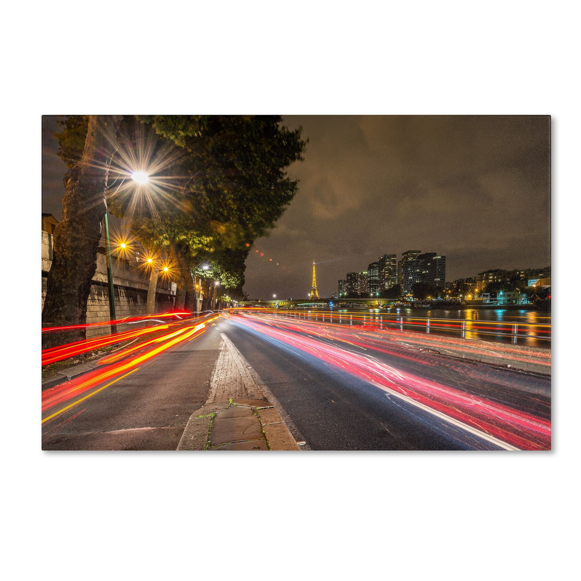 Trademark Fine Art "Here Is Paris" Canvas Art by Mathieu Rivrin