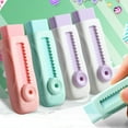 thumbnail image 2 of 5Pcs Pencil Eraser, Push Pull Design Sliding Retractable Pencil Eraser for Cute Office Erasers Gift for Painting Drawing, 2 of 7