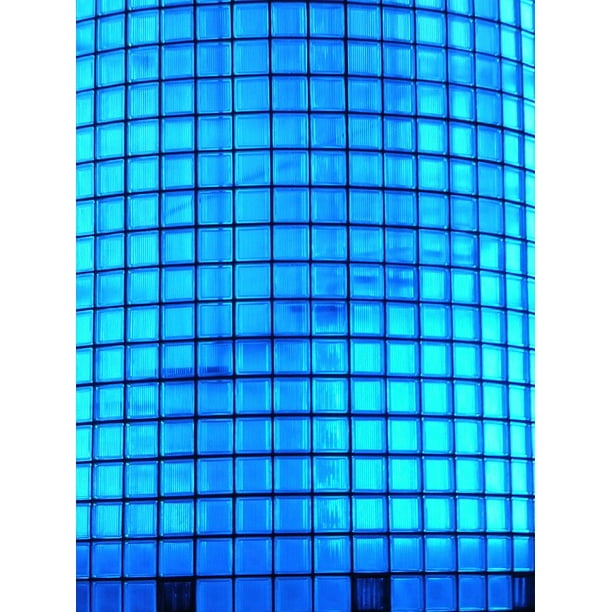 Building Blue Glass Block Glass Wall Glass20 Inch By 30 Inch Laminated