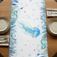 thumbnail image 5 of Table Runners 90 Inches Long Dress Scarves, Jellyfish Coastal Farmhouse Coffee/Dining/Kitchen Table Runner for Living Room, Summer Nautical Starfish Coral Ocean 13x90 Inch, 5 of 9