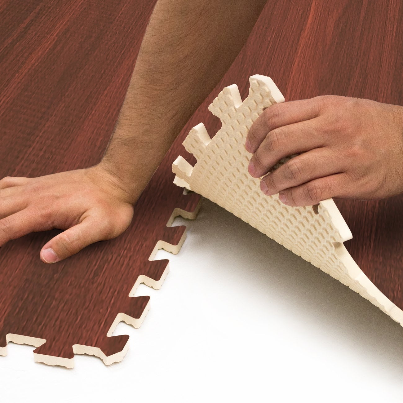 8' x 10' Sprung Ash Wood Anti Fatigue Standing Desk Floor Mat with Ramps -  O'Mara Sprung Floors