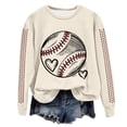 thumbnail image 6 of Godom Sweatshirt for Women Oversized Long Sleeve Sweatshirts Baseball Printed Round Neck Casual Pullover Hoodies Tops 2025, 6 of 7