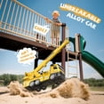 thumbnail image 7 of Gelomee 4 Pcs Alloy Construction Truck Toys Gifts For 3 to 8 Year Old Boys, 9" Construction Vehicles Toys With Light & Sound, Include Excavator, Crane, Dump and Mixer, Toys for Boys Toddler Kids, 7 of 7