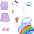 thumbnail image 1 of Bolso de moda Barbie Premium Rainbow Cloud, pijama morado, pantuflas rosas y accesorios, 1 of 5