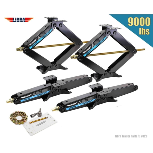 Libra 9000 lb Heavy Duty 24" RV Trailer Stabilizer Leveling Scissor