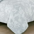 thumbnail image 6 of Chezmoi Collection Freesia 7-Piece Floral Bed in a Bag Queen, Gray/White, Jacquard Textured Lightweight Bedding for All Season (1 Comforter, 2 Shams, 2 Pillowcases, 1 Flat Sheet, 1 Fitted Sheet), 6 of 9