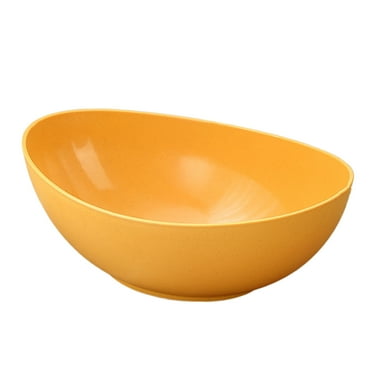 Serving Bowls for Entertaining, Salad Bowls Large Serving for Parties, Large Serving Dishes for Salad Pasta PopcornYellow-Yellow