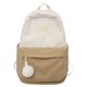 thumbnail image 1 of Mochila de estudiante para mujer, mochila bonita de pana de color en contraste para adolescente (caqui) Likrtyny Para Estrenar, 1 of 9