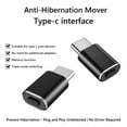 SUNHUFA USB C Metal Mouse Mover with Switch Button Undetectable