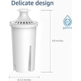 thumbnail image 4 of Filtro de agua Waterdrop de repuesto para Brita Classic, paquete de 6, 4 of 8