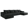 thumbnail image 4 of MAYEERTY 135" Cloud Sectional Couch Modern Modular Sofa for Living Room No Assembly Required, BLACK, 4 of 5