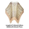 thumbnail image 2 of Women Evening Cape Soft Satin Evening Scarves Wedding Bridal Cape Shawl Wraps Sequin Evening Cape Gatsby Party Bridal Shawl For Evening Dresses, 2 of 7