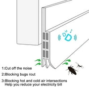 FUYGRCJ Door Sweep Seal Strips Door Bottom Draft Stopper Seal Dust and Noise Insulator Weather Stripping Guard Insulation Self-Adhesive for Windows Gap Noise Blocker