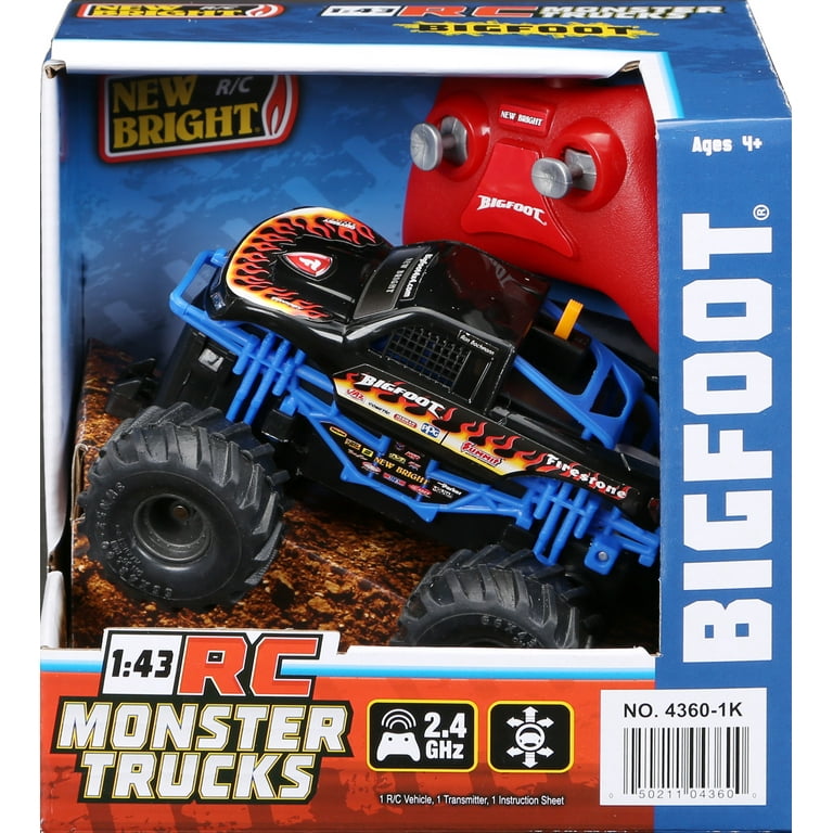 New Bright 1:43 Scale Bigfoot Monster Truck - Control Vehicle