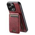thumbnail image 5 of ShellTech Compatible with iPhone 16 Pro Wallet Case, Magnetic 2 in 1 Detachable Card Holder Case, Vintage Leather RFID Blocking Flip Kickstand Case for Men Women,Red, 5 of 15