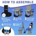 thumbnail image 4 of Basic Concepts Airplane Foot Hammock, Memory Foam Airplane Accessories, Plane Foot Rest, 4 Pack, 4 of 7