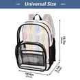 thumbnail image 4 of PVC Transparent Backpacks Clear Backpack for Travel and Outings Popsicle Pattern, 4 of 7