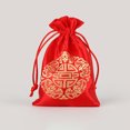 thumbnail image 1 of unbranded 4Ud Bolsas De Rojo Con Cordón Para Dulces Y Regalos Con Símbolos De, 1 of 6