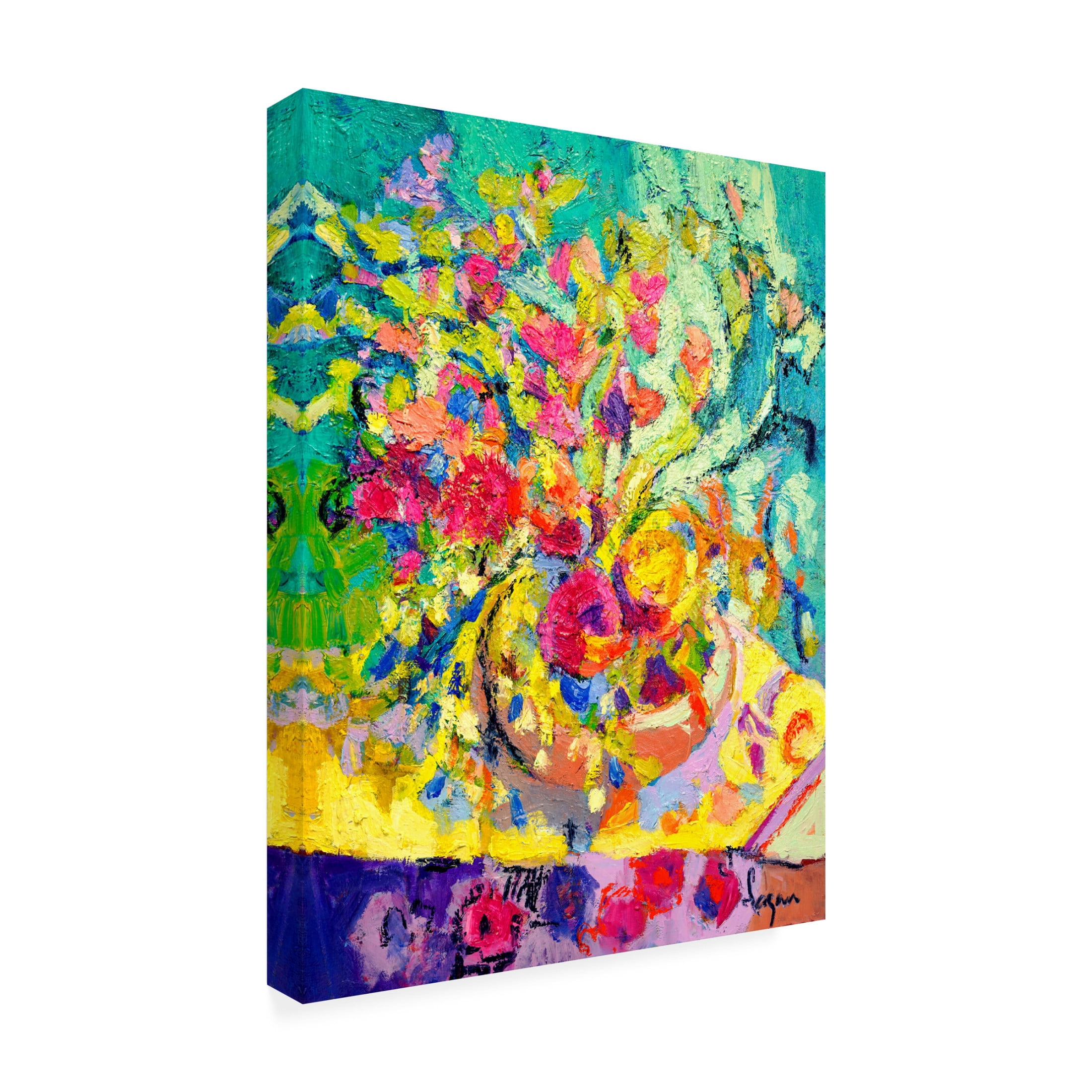 Canvas Wall Art - Dorothy Fagan 'Abundance Ii' Wall Art for Living Room, Bedroom, or Office D?cor by Trademark Fine Art - 24 x 32 Inches