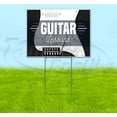 thumbnail image 1 of Guitar Lessons (18" x 24") Yard Sign, Includes Metal Step Stake, 1 of 6
