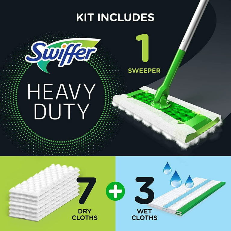 Swiffer Sweeper, Dry and Wet - Mopa de piso (11 piezas) 