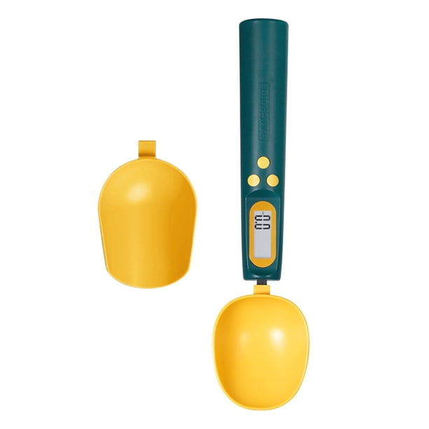 Fiudx Báscula Electrónica de Cuchara, Pantalla Lcd Digital, Alta Precisión de Legibilidad de 0,1 G, Carga Usb, Ideal para Hornear y Cocinar, Peso Máximo de 500 G, Material Plástico Abs, Tamaño 23,6 X