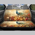 thumbnail image 6 of Pzuqiu Peacock Pattern Car Seat Covers Full Set 3 PCS Front and Rear Seat Cover Set Breathable Full Backrest Suitable for Sedans Truck, 6 of 10