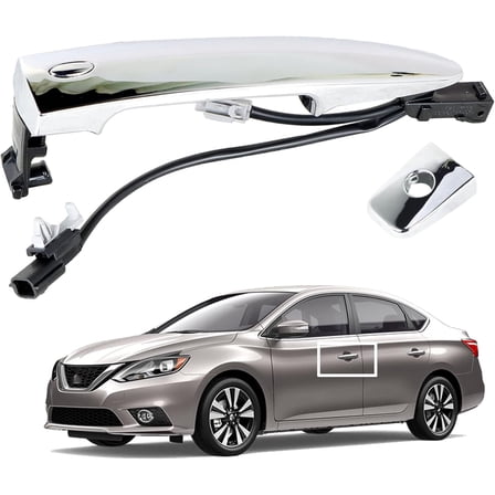 ALL-CARB Car Exterior Handle Left Front Driver Side Replacement for 2013-2016 Sentra 2009-2014 Maxima 12459871 806469N00A 806451AA0A