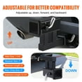thumbnail image 4 of VEVOR Hitch Adapter, 1-1/4" to 2" Receiver Hitch Extender Extension, Trailer Hitch Riser with 4" Rise/Drop, 6-1/2" Extension Length, 4 of 9