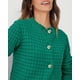 thumbnail image 5 of Suéter PRETTYGARDEN Cardigan tejido para mujer con botones verde talla S, 5 of 6