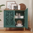 thumbnail image 2 of HLR 31.4" Accent Cabinet, 2 Doors Sideboards and Buffets Cabinet with Storage for Living Room, Green, 2 of 7