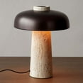 thumbnail image 5 of Arturesthome Wabi-Sabi Travertine Mushroom Table Lamp Bedroom Bedside Lamp, 5 of 14
