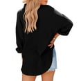 thumbnail image 3 of Clothing 2025 Super Soft Wrinkle Free Button Down Shirts for Women Formal Work Dress Blouses Tops Womens Button Down Shirts Boyfriend Long Sleeve Oversized Blouses Tops, 3 of 4
