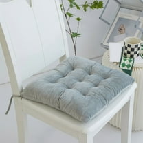 Nkmbld Seat Cushions for Office Chairs, Solid Color Thickened Velvet Chair Pads with Ties, Chair Cushions for Dining Room,Bar,Patio Chairs