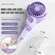 thumbnail image 2 of Mini Humidifier Spray Handheld Fan, Rechargeable USB Fan, 4 Adjustable Wind Speeds, Portable Handheld Fan (Purple), 2 of 5