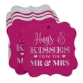 thumbnail image 3 of Inkdotpot Pack Of 50 Hugs & Kisses From The Wedding Paper Tags DIY Craft Bracket Shape Real Silver Foil Hang Tags, 3 of 7