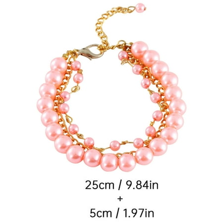 Limited Stock Alert  Shiny Rhinestone Dog Collar  Pearl Necklace Pet Jewelry  Adjustable Collar  Glitter Bling Collar  For Small Breeds  Fashion Accessory  Decorative Pet Collar Bksdlh [New Arrival]