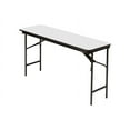 thumbnail image 4 of Officeworks Commercial Wood-Laminate Folding Table, Rectangular Top, 72 X 18 X 29, Gray/Charcoal, 4 of 9